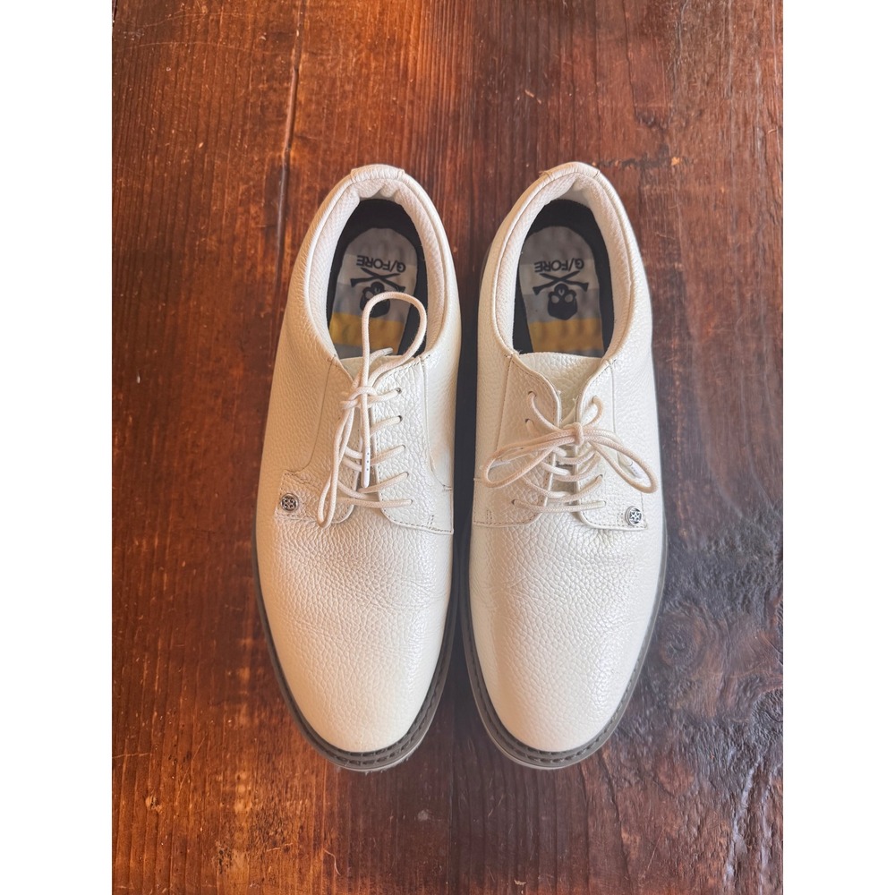 G/FORE Gallivanter Mens White Pebbled Leather Golf Shoes GMF000001 Size 11.5